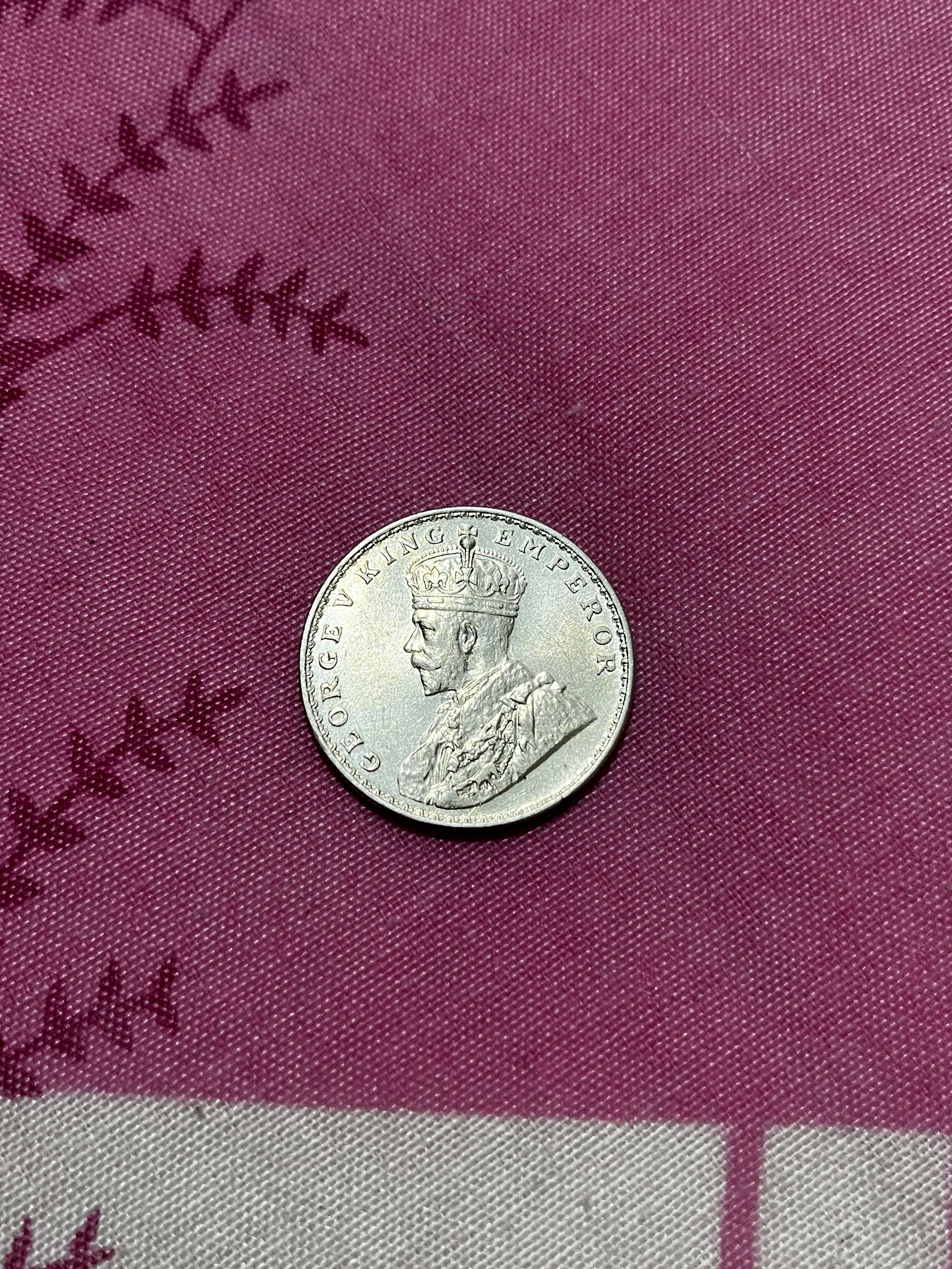 UNC Rare One Rupee 1922 Bombay Mint George V