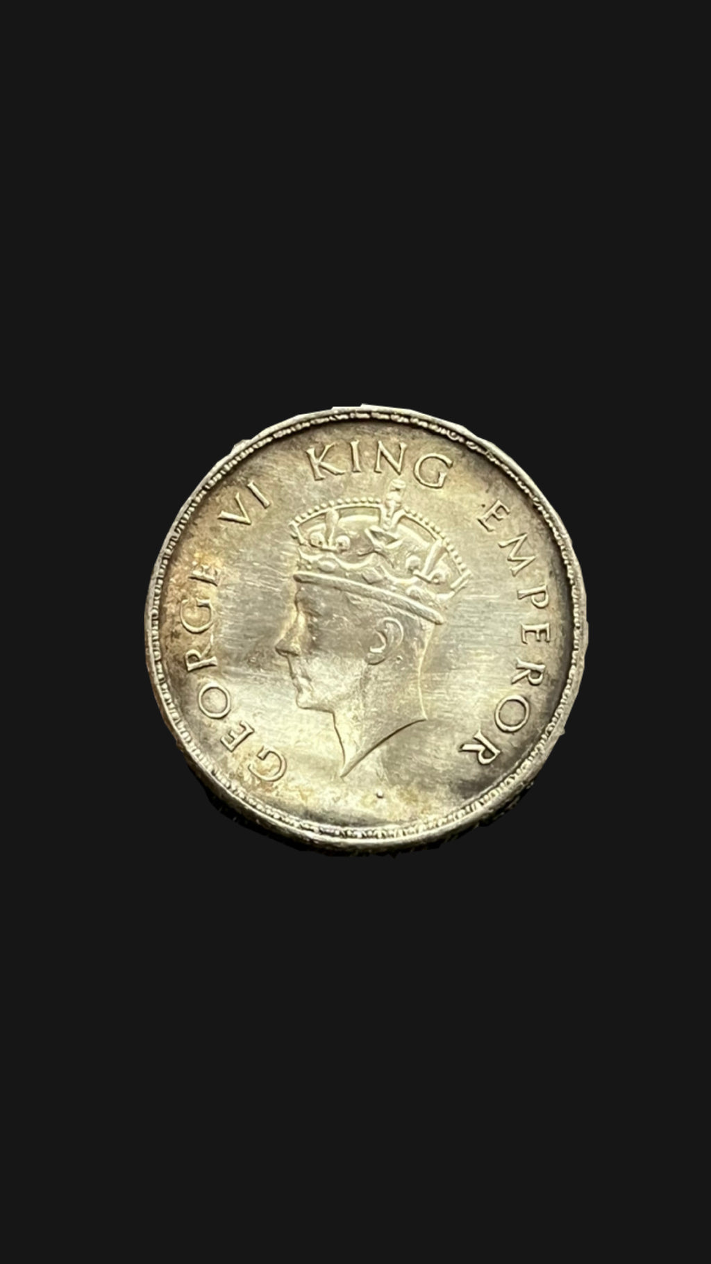 Half rupee 1938 George VI Emperor Bombay mint