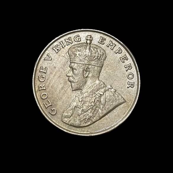 Rare UNC 8 Annas - George V