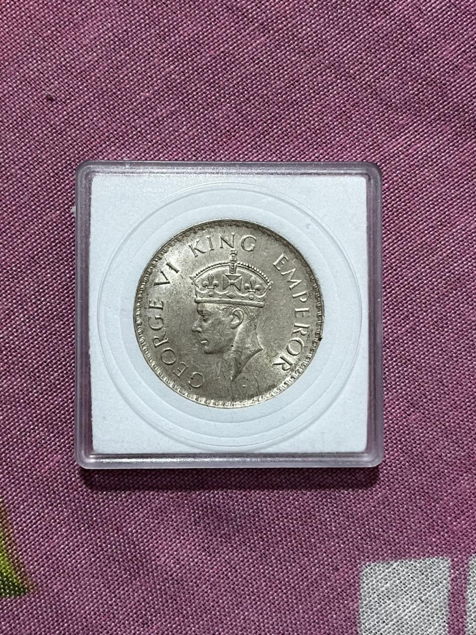 One Rupee 1938 Georg VI - Bombay Mint Without Dot