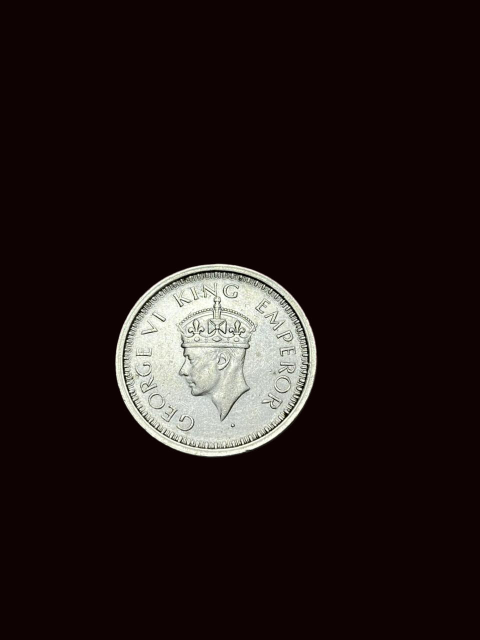 X Rare One Rupee 1945 Bombay Mint - Large 5